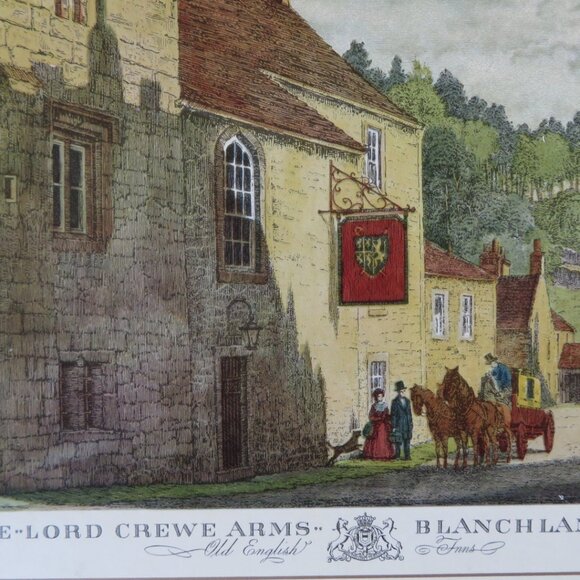 Set 4 Tablemats Old English Inns Vintage (K712) - Picture 5 of 8